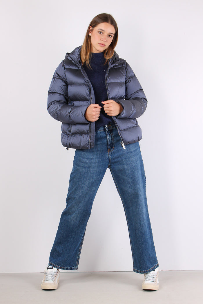 Piumino Over Cappuccio Dark Profondo-5