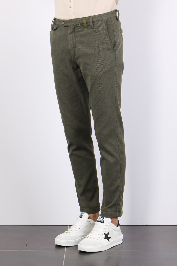 Pantalone Chino Micro Operato Avocado-6