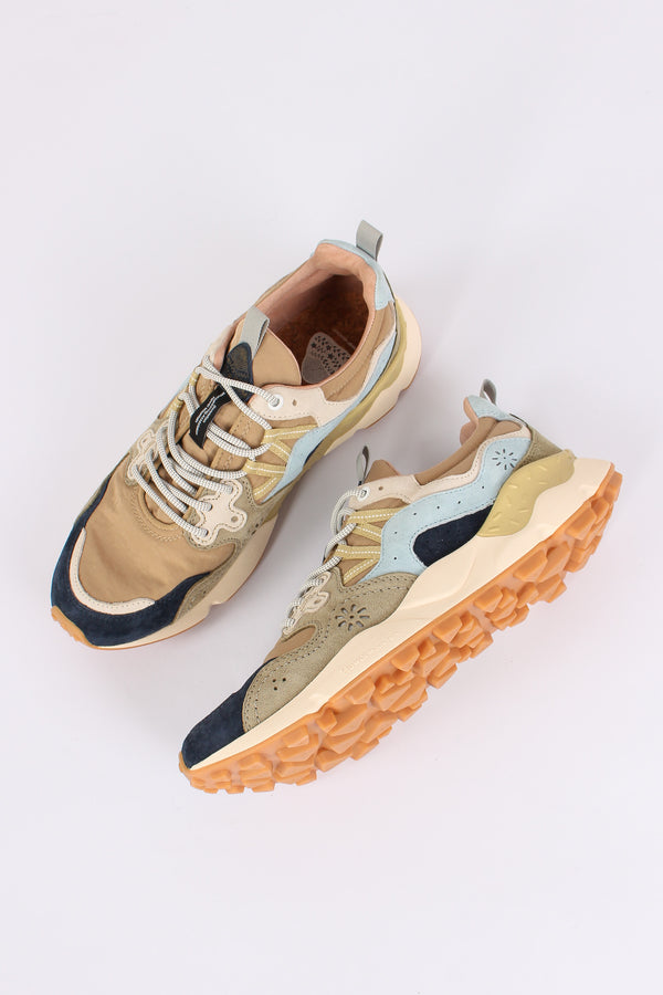 Sneakers Yamano Suede Nylon Black/green-2