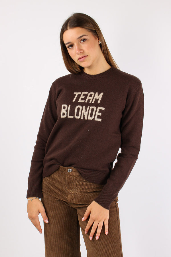 Girocollo Team Blonde Marrone-2