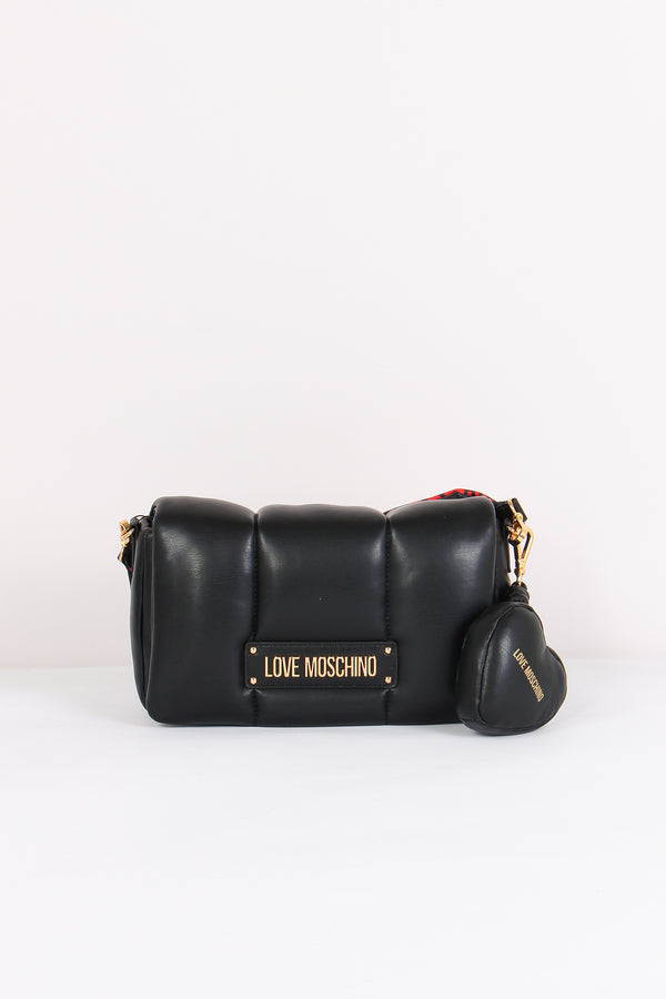 Tracolla Patta Puffy Nero/rosso