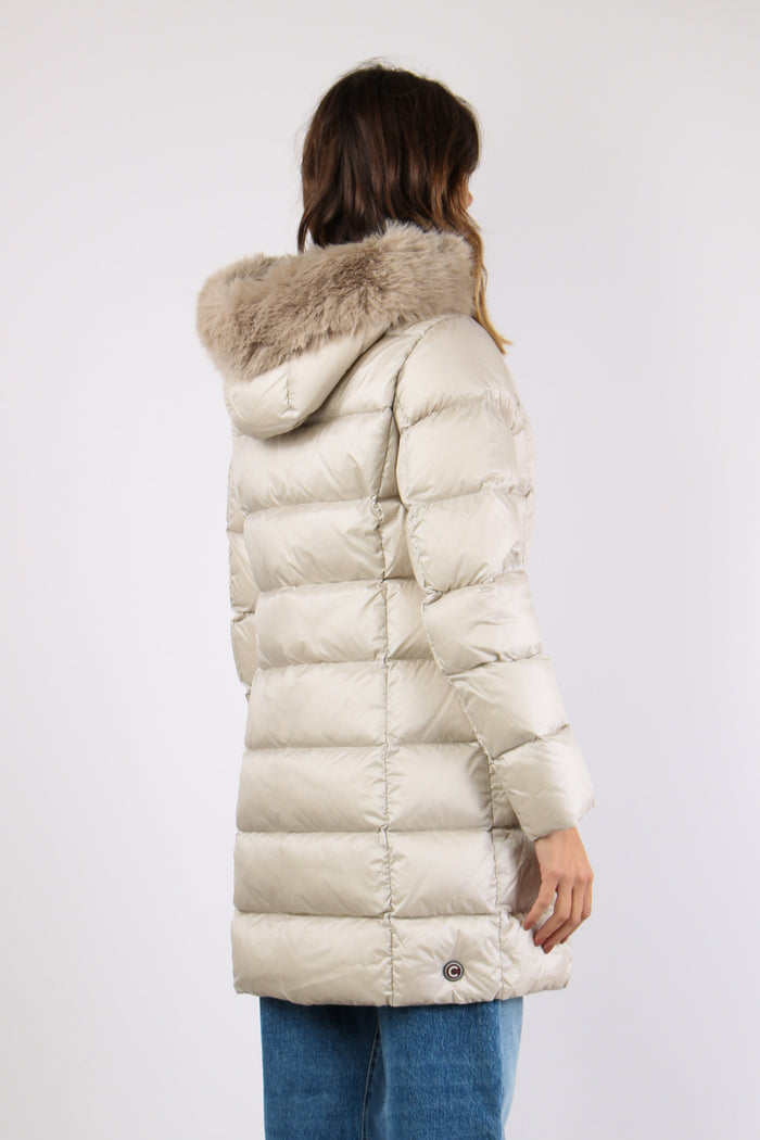 Piumino Lungo Ecopelliccia Canapa-7