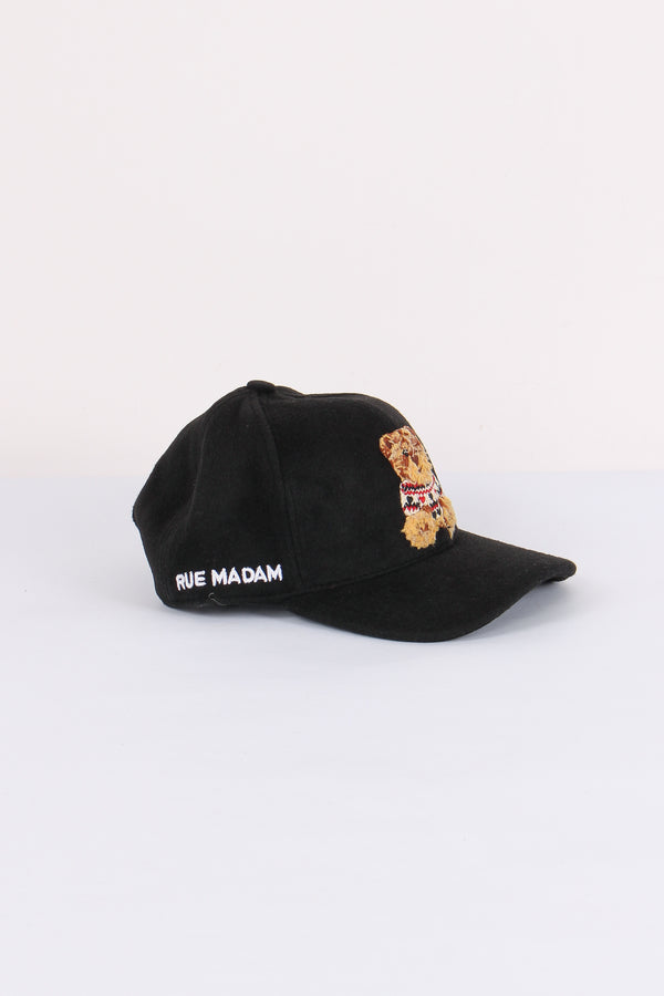 Baseball Cap Orsetto Black-2