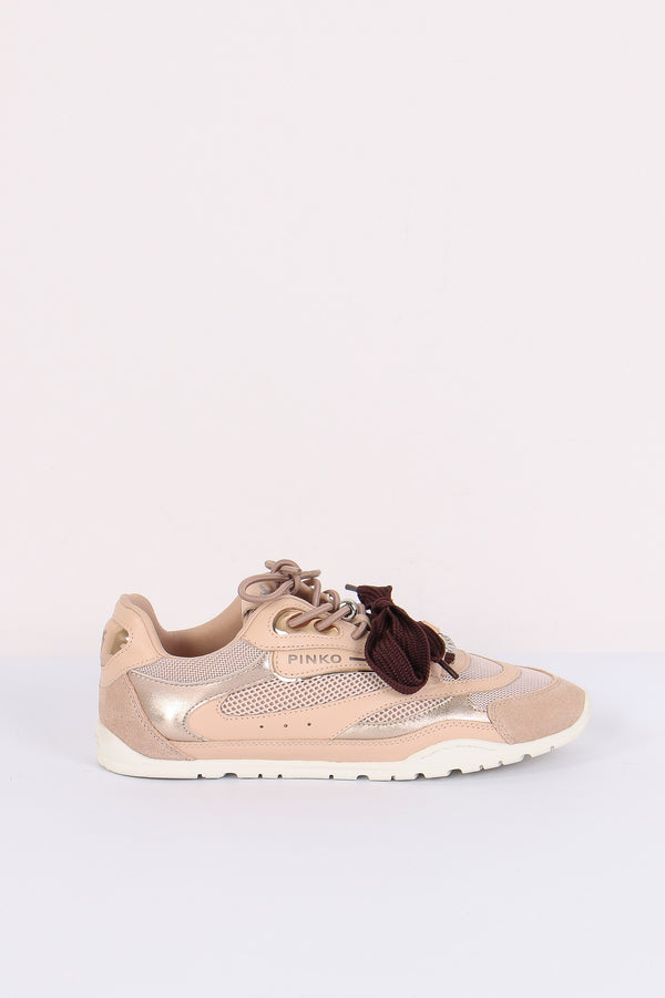 Sneakers Pelle Multi Lacci White