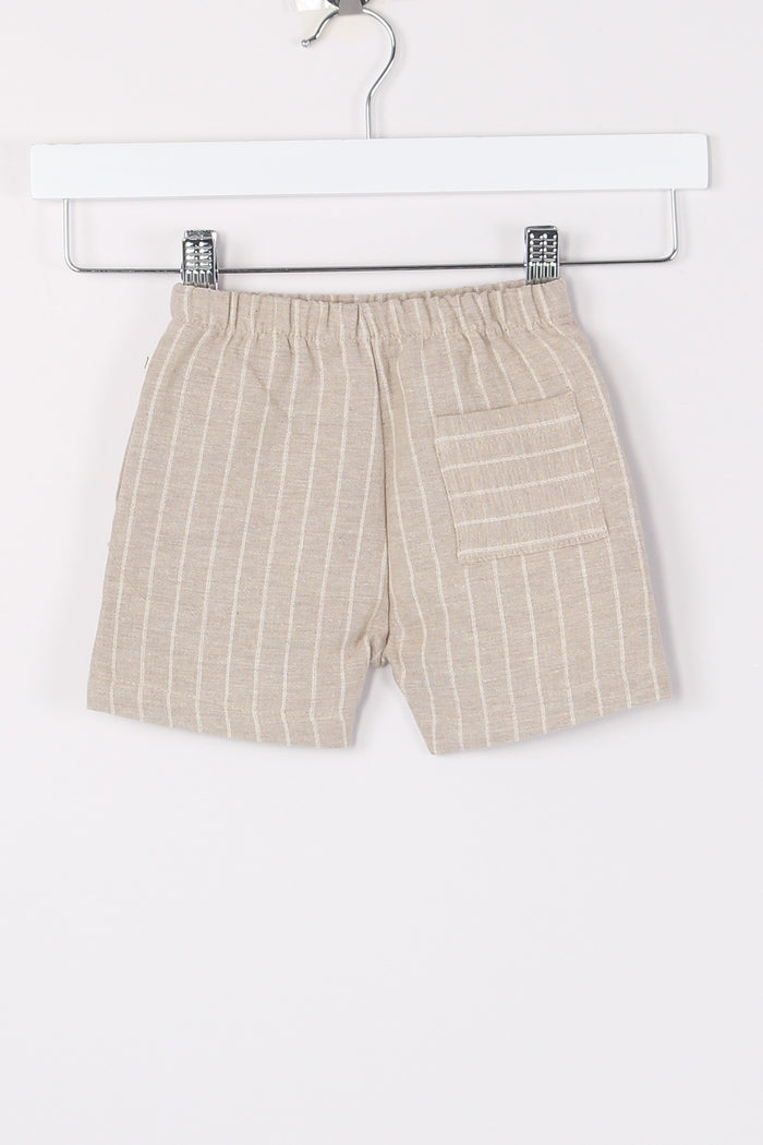 Short Gessato Beige-2