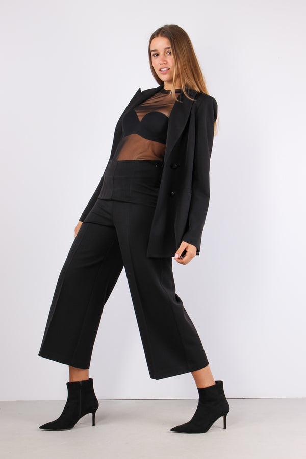 Pantalone Bengalina Spacchetti Nero