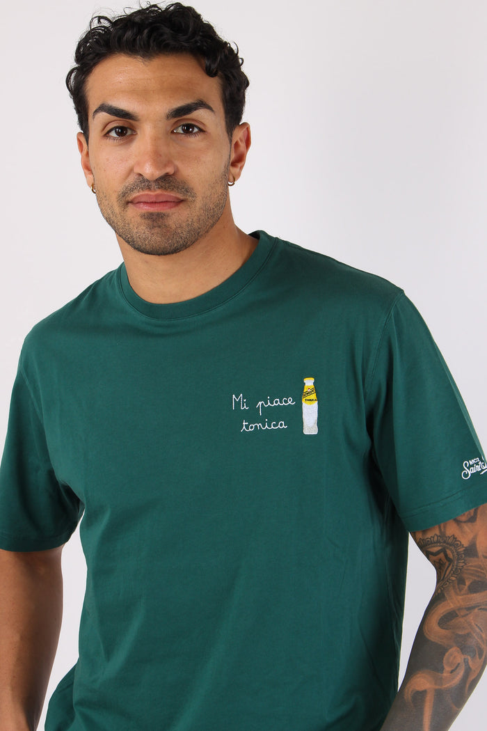 T-shirt Scritta Ricami Tonica-6
