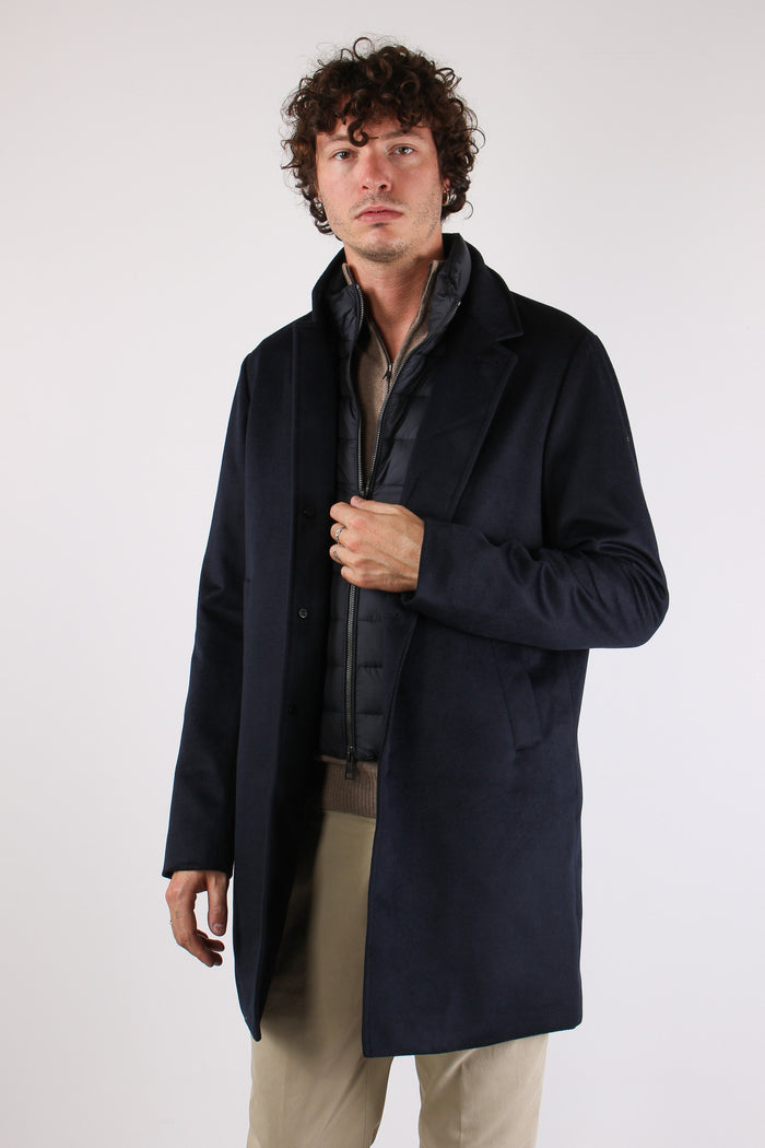 Cappotto Pettorina Staccabile Blu-7