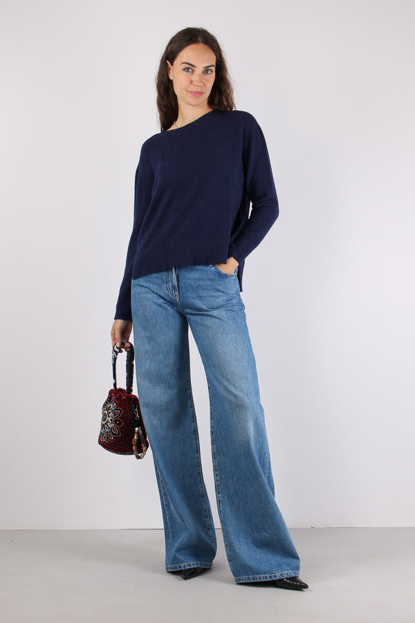 Maglia Scollo Barca Evening Blue