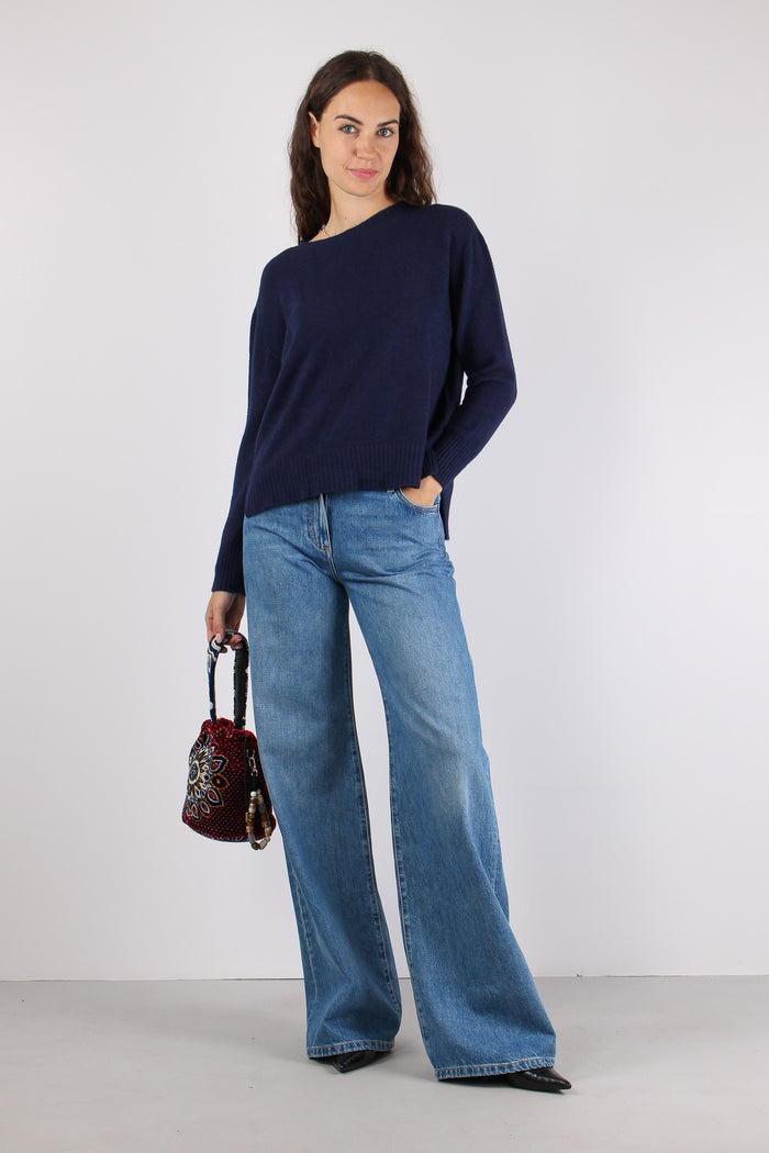Maglia Scollo Barca Evening Blue