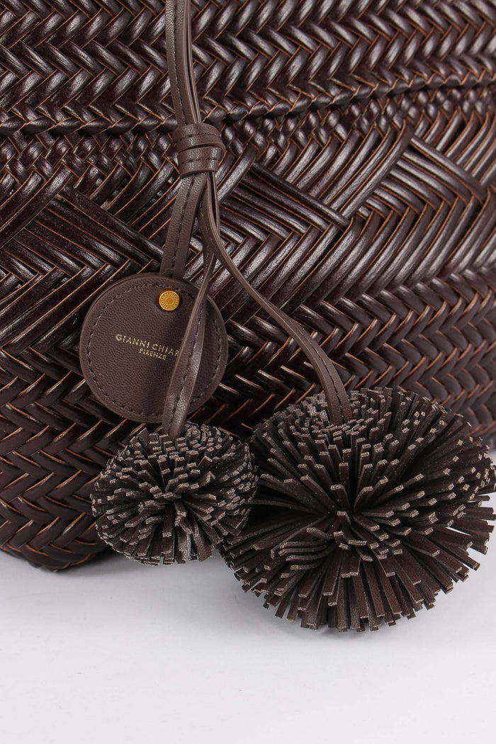 Paloma Shopping Mini Intreccio Choco-6