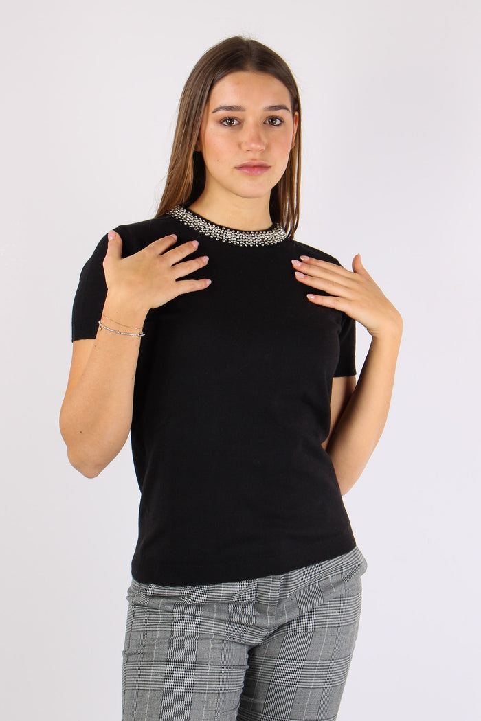 Acteria Maglia M/m Viscosa App Black-5