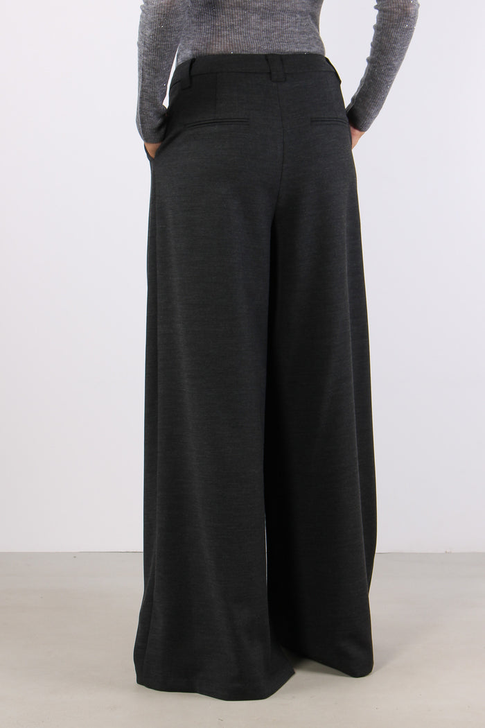 Pantalone Chiusura Asimmetrica Grigio-5