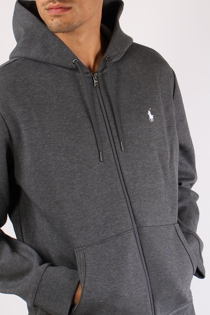 Felpa Tecnica Zip Cappuccio Double Kntbarclay-5