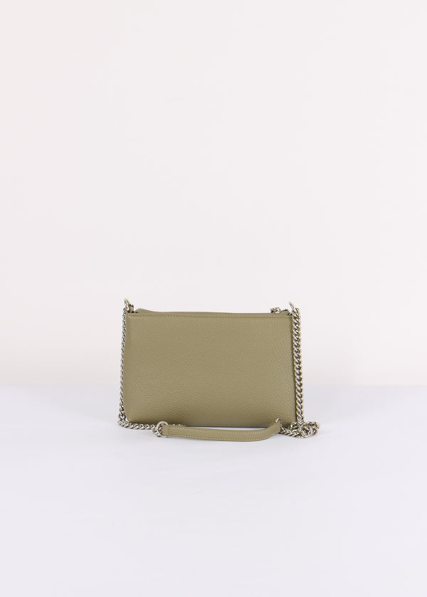 Mini Pochette Tracolla Bottalata Verde Bosco-2