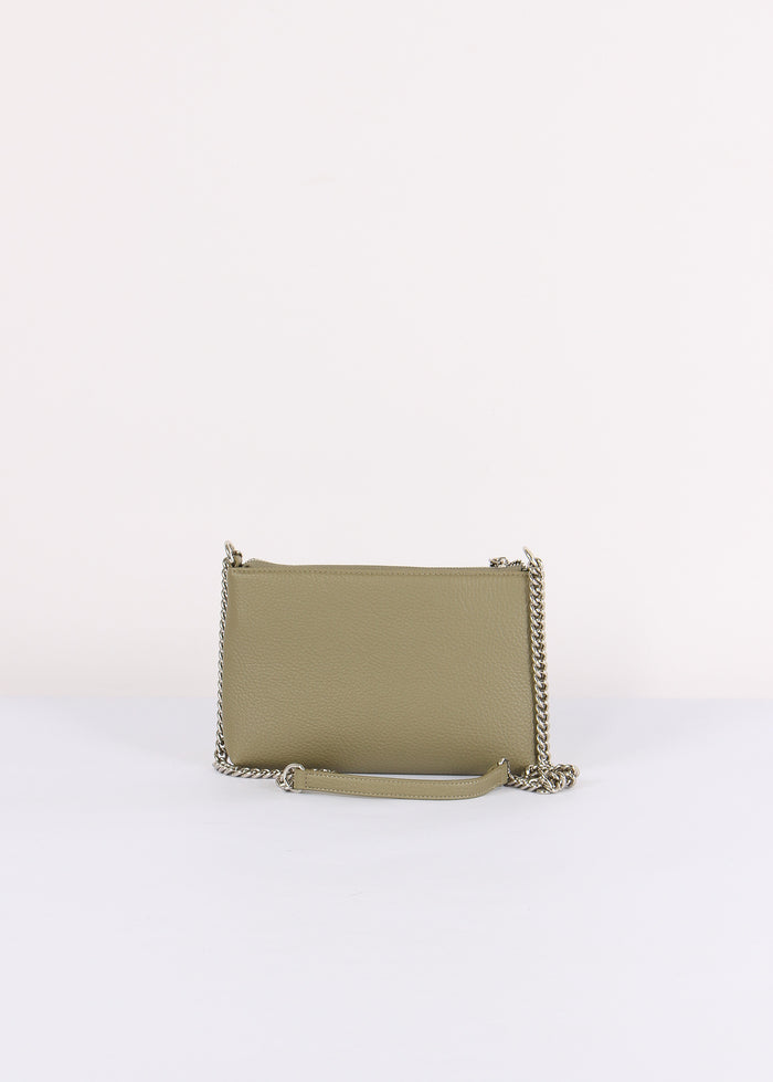 Mini Pochette Tracolla Bottalata Verde Bosco-2