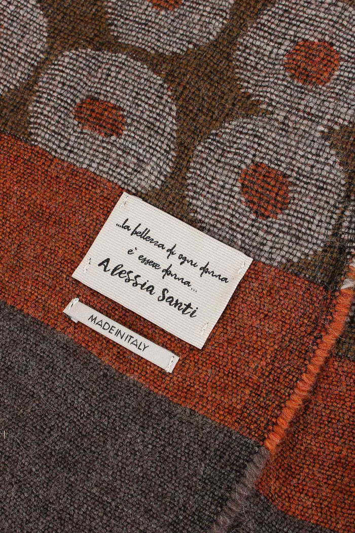 Sciarpa Jacquard Grigio/rosso-4