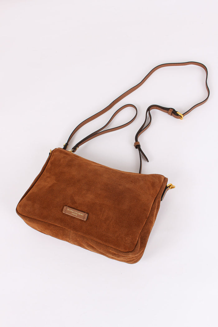 Nora Pouch Pochette Suede Cognac-4