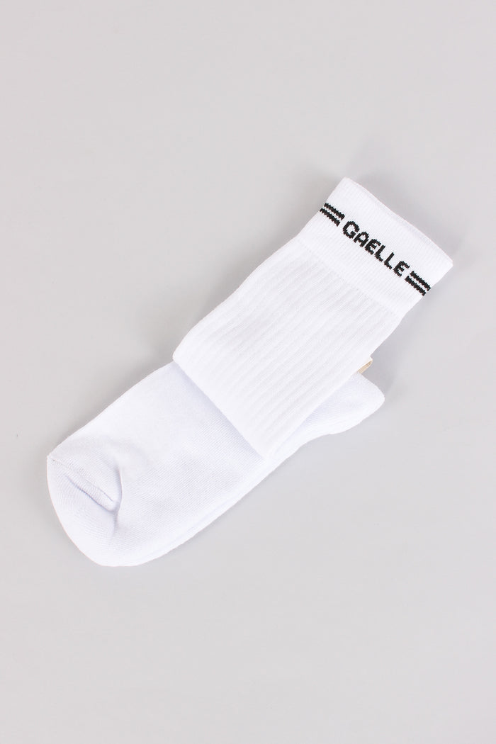 Calzini Logo Bandina Bianco/nero