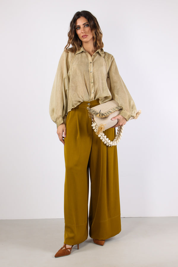 Camicia Over M/l Olio