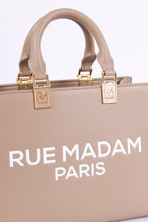 Shopping Mini Logo Taupe-2