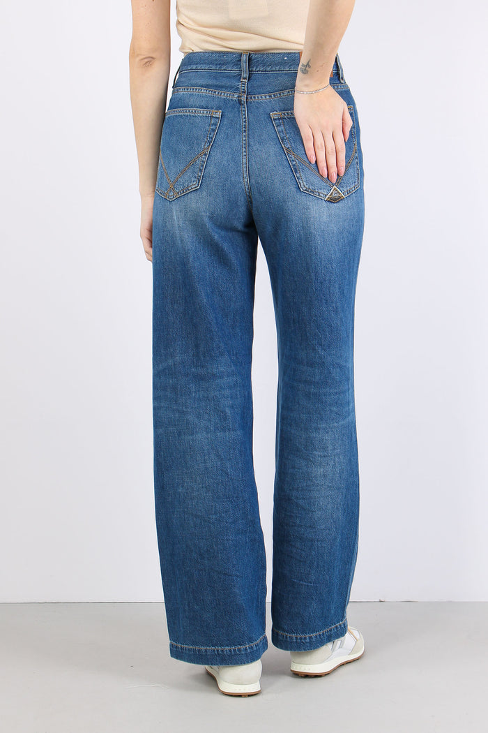Denim Palazzo Vintage Wash Denim-4