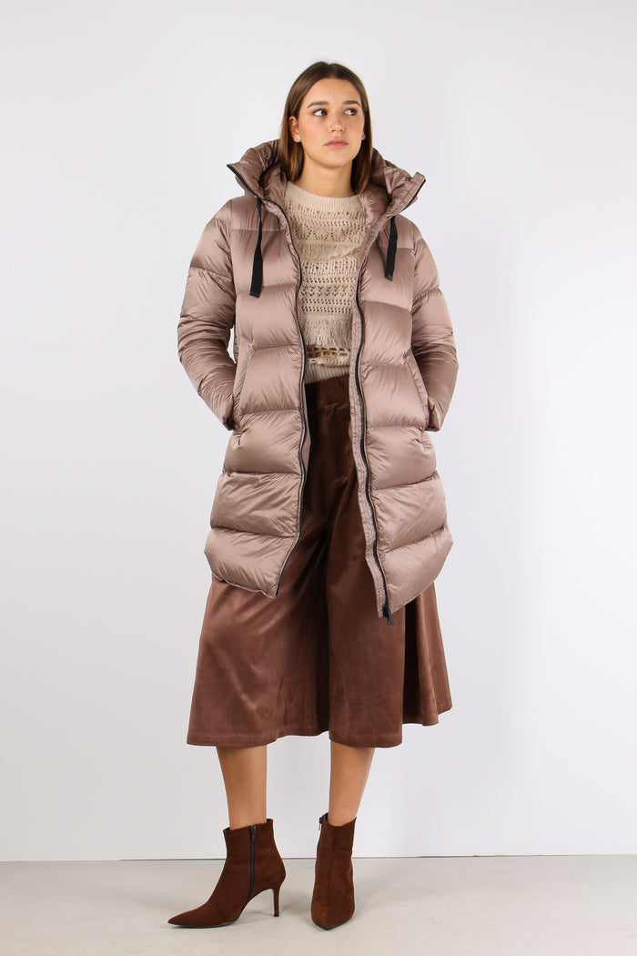 Piumino Nylo Cangiante Taupe-5