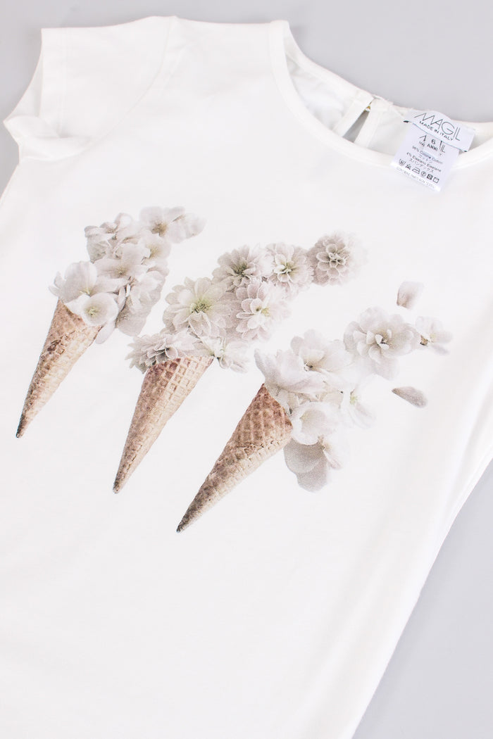 T-shirt Stampa Gelato Latte-2