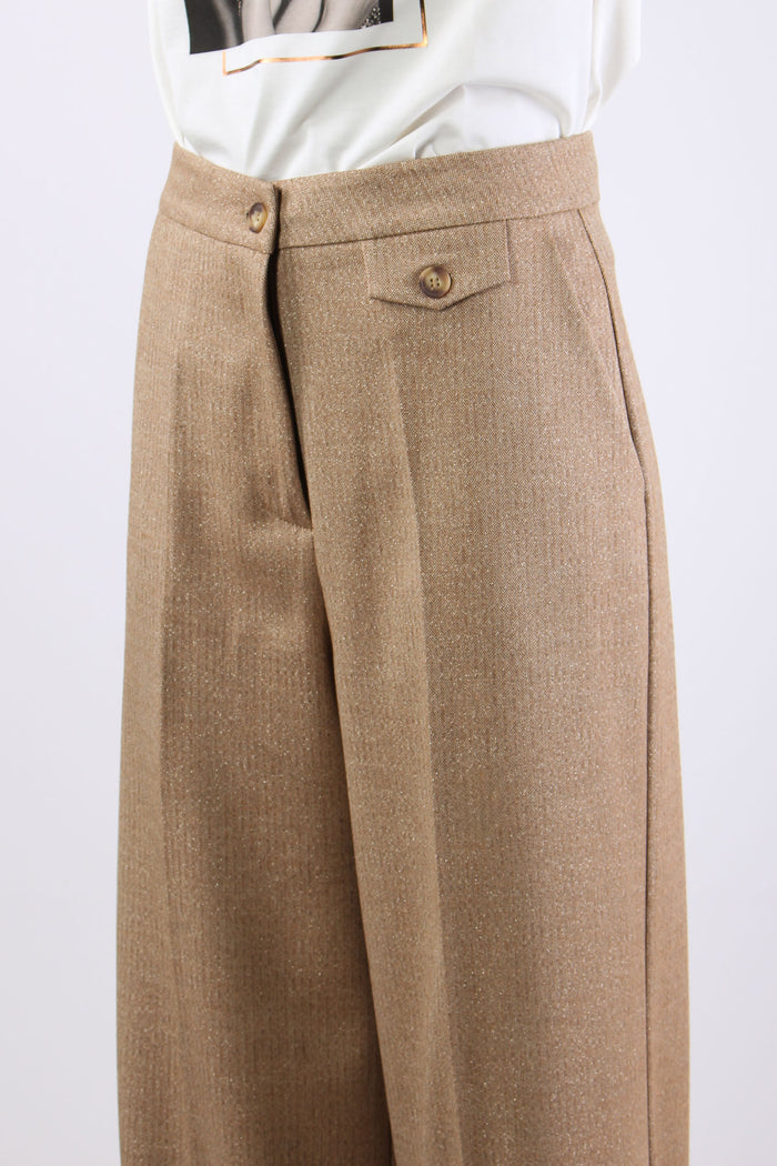 Pantalone Taschino Spinato Cammello-6