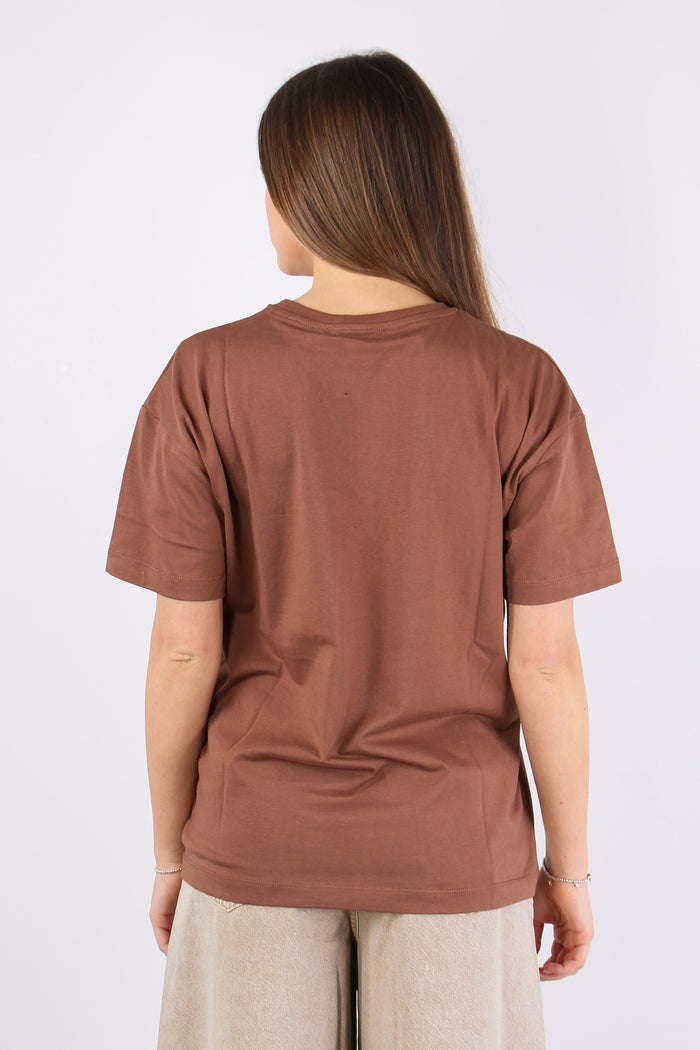 T-shirt Ricamo Maison Gaelle Moka-5