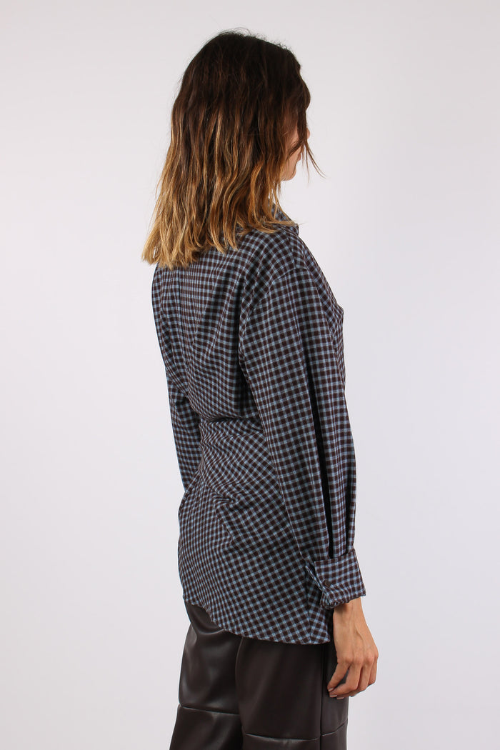Camicia Microcheck Fiocco Moro-6