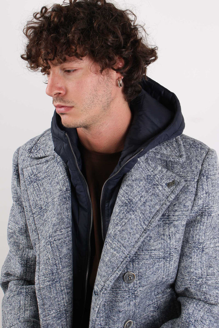 Cappotto Cappuccio Blu Var4-8