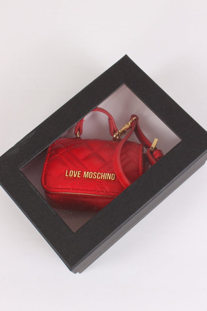 Portachiavi Mini Bag Matelasse Rosso-5