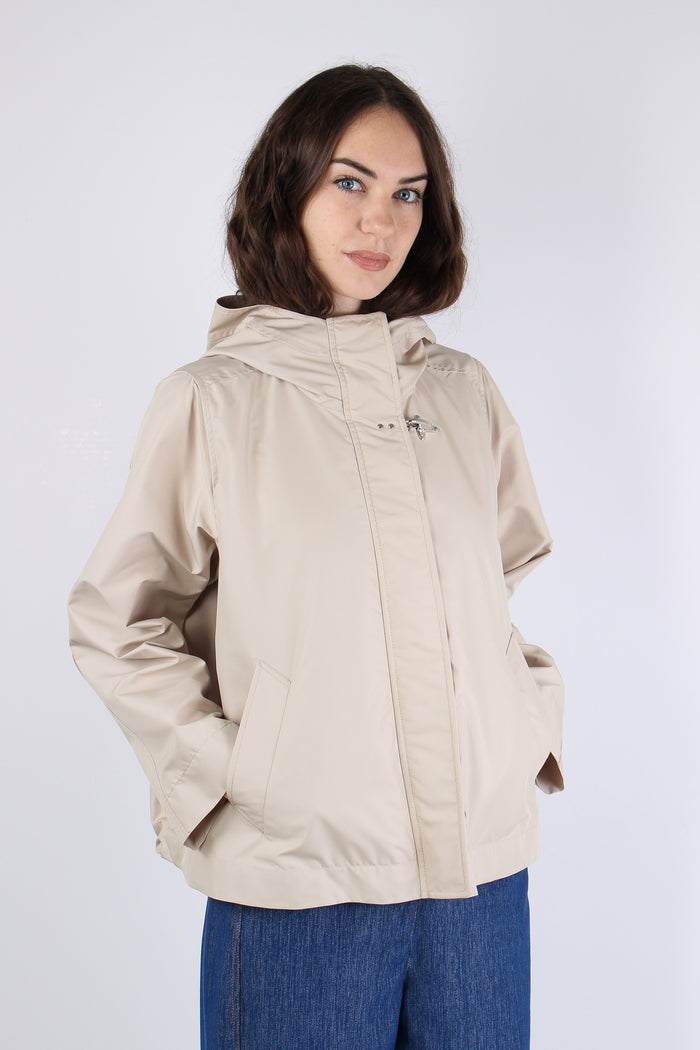 Cappa Nylon Cappuccio Sabbia-7