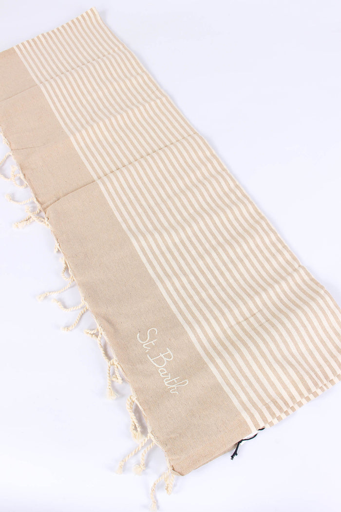 Foutas Righe Beige/bianco-4