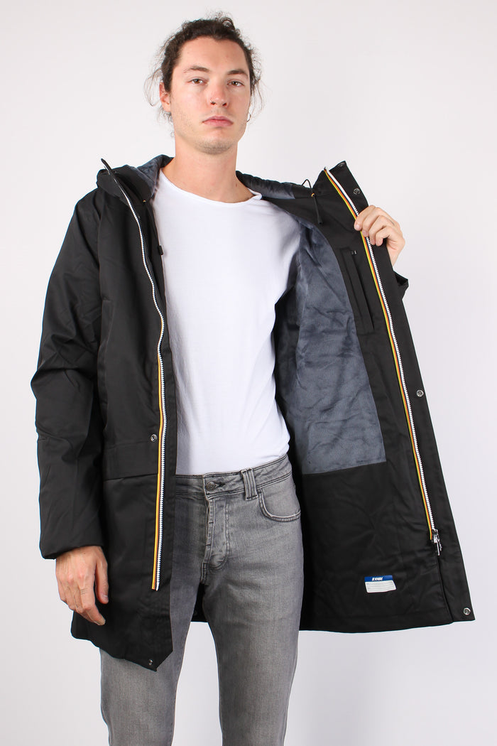 Parka Interno Pelo Black/blue-6