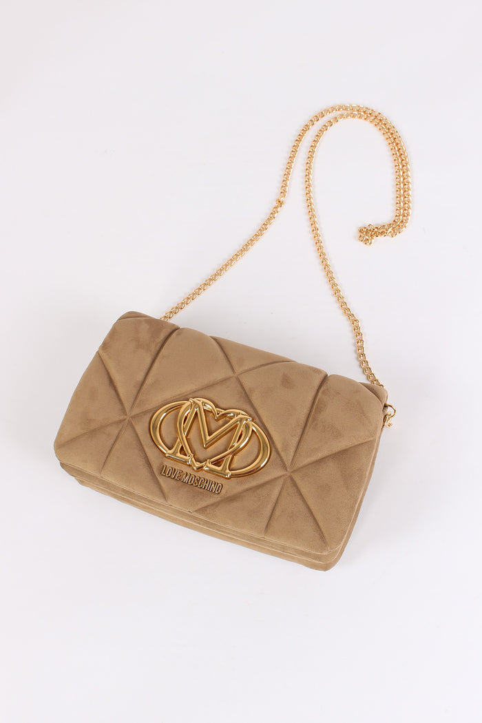 Pochette Ecocamoscio Trapunta Sabbia-7