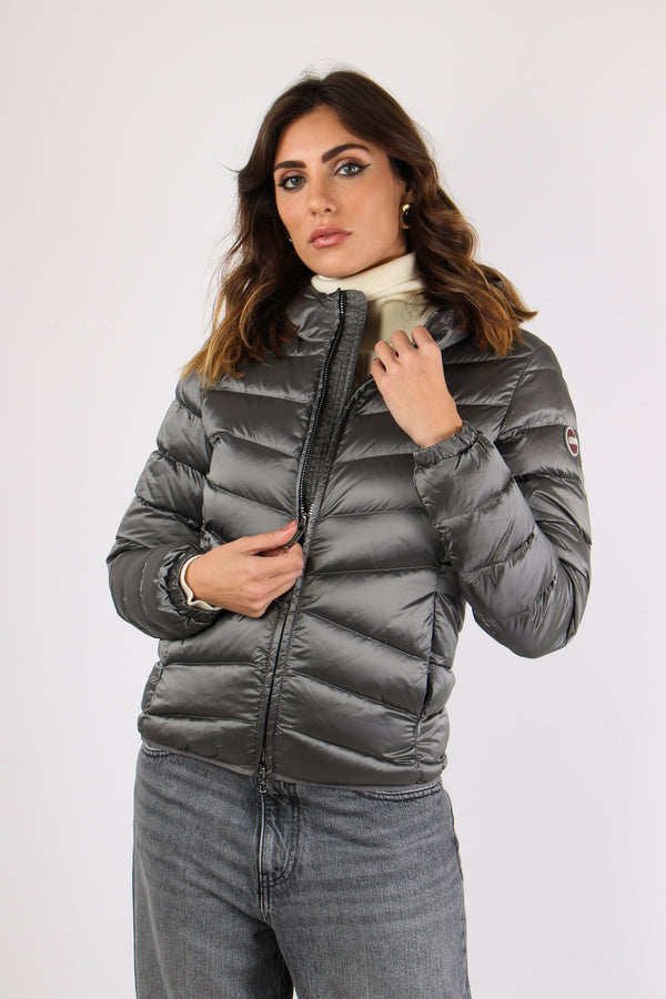 Piumino Corto Trapunta Dark Steel