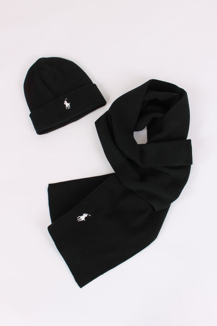 Box Cuffia Sciarpa Polo Black