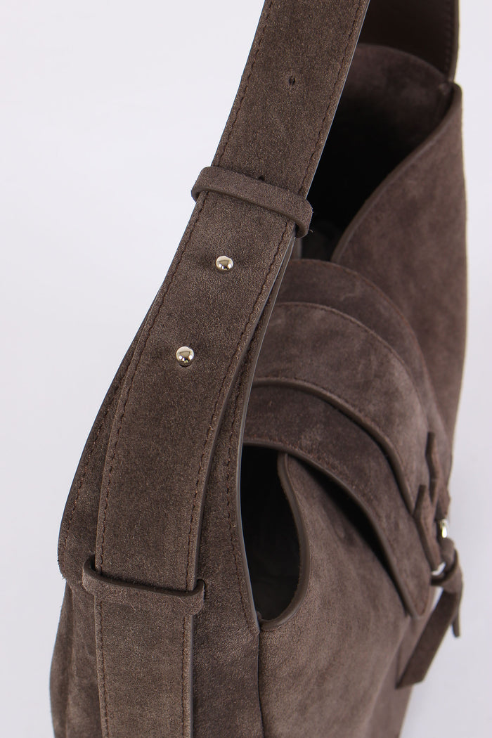 Hobo Verticale Patta Suede Palissandro-5