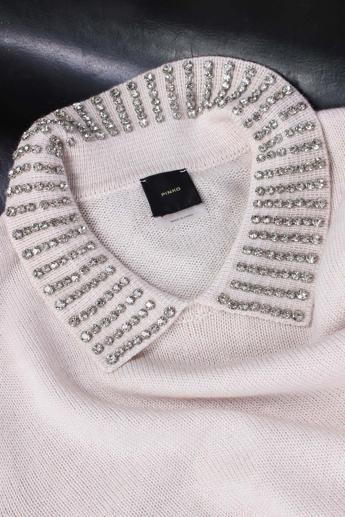 Ventotene Maglia Lana Colletto Grigio Nuvola-4