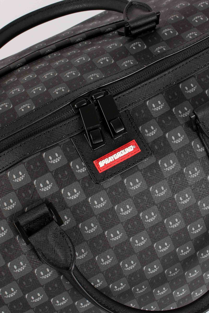 Duffle Shark In Paris Check Nero-6