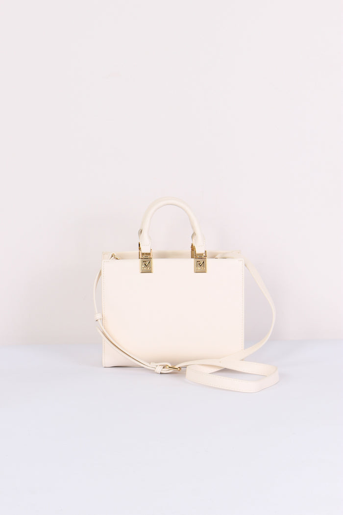 Shopping Mini Rigida Impunture Off White-3