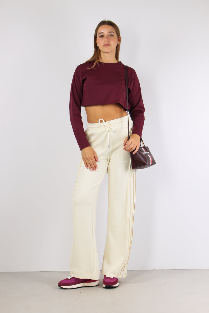 T-shirt Cropped M/l Bordeaux