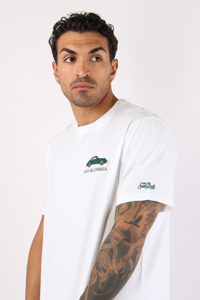 T-shirt Scritta Ricami Carriera-7