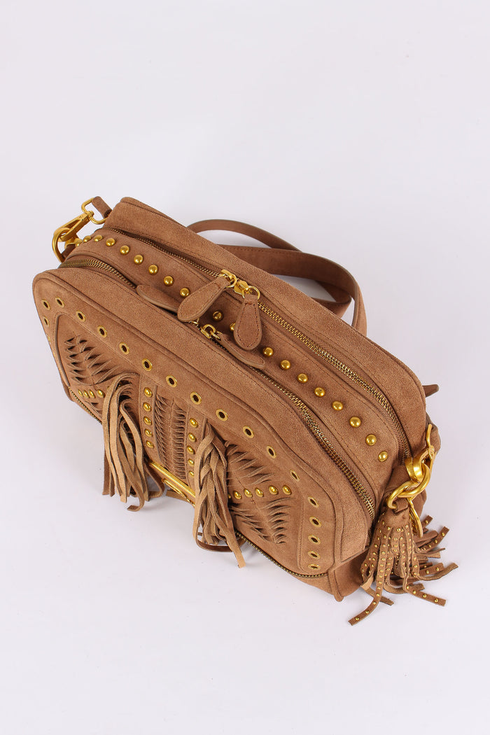 Bauletto Camoscio Frange Cuoio-4