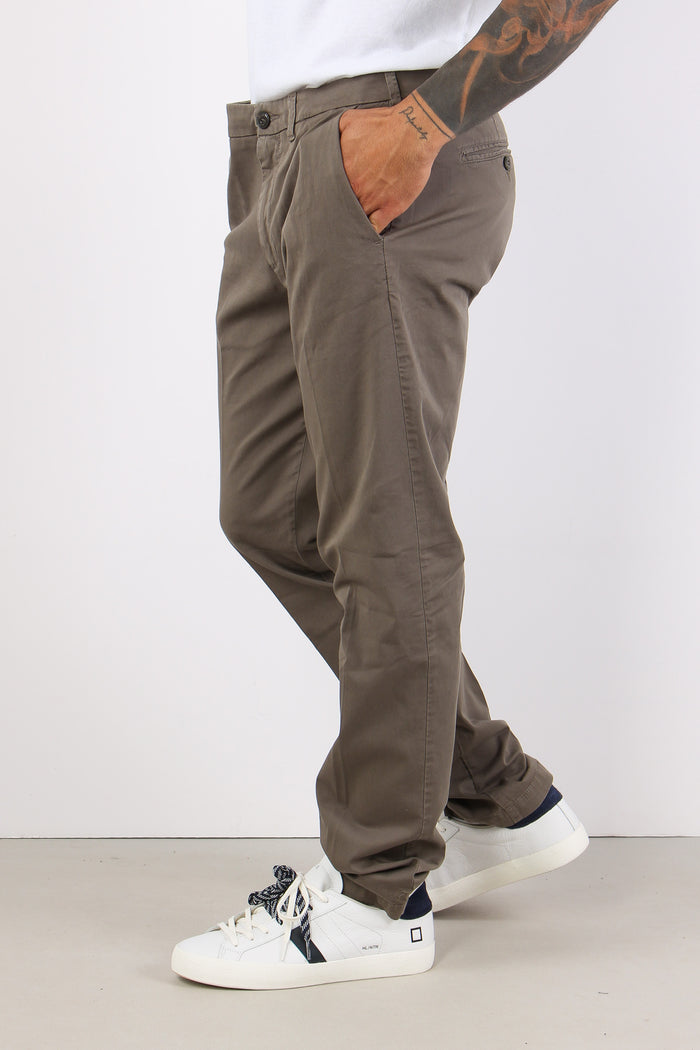 Chino Slim Gabardina Grigio-5