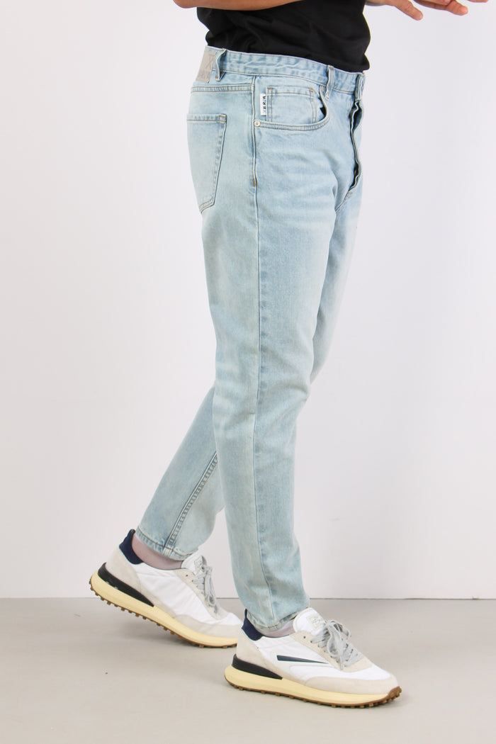 Jeans Cropped Denim Chiaro-6