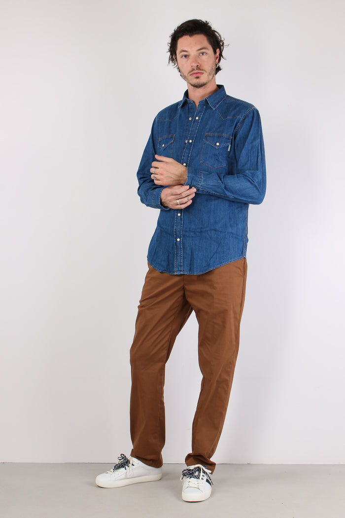 Camicia Denim Automatici Denim Medio-5