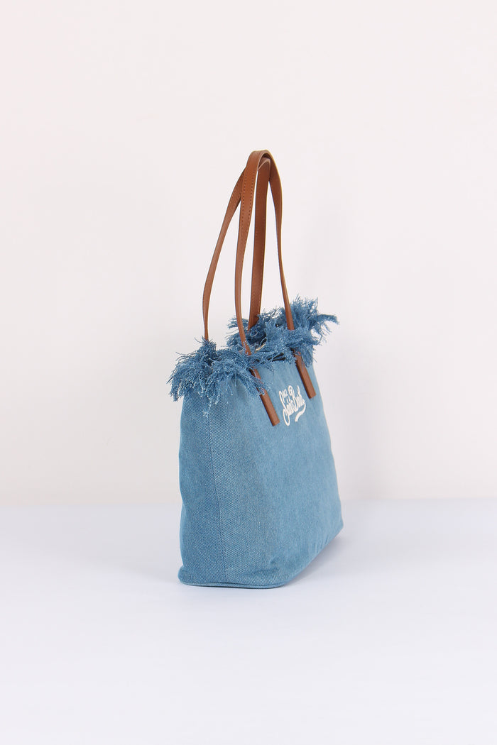 City Bag Mid Frange Denim-7